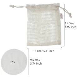 Bamboo Viscose Cleansing Pads 6 Bamboo Viscose Cleansing Pads -Ffs Sales Store 00001231 200410 2