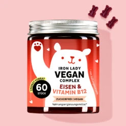 Iron Lady Vegan Complex - Mit Eisen Und Vitamin B12 15 Iron Lady Vegan Complex - Mit Eisen Und Vitamin B12 -Ffs Sales Store Eisen Iron Lady Vegan Complex Produktbild Bears with Benefits 1