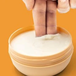 Frizz Taming Hydrating Hair Masque With Argan Oil -Ffs Sales Store product img hair masque fingers close up new