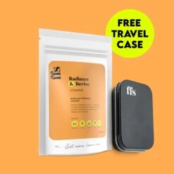 Radiance & Revive: Vitamins Subscription And Travel Case Bundle