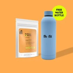 Radiance & Revive: Vitamins Subscription And Water Bottle Bundle -Ffs Sales Store vitamins bottle blue