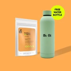 Radiance & Revive: Vitamins Subscription And Water Bottle Bundle -Ffs Sales Store vitamins bottle green