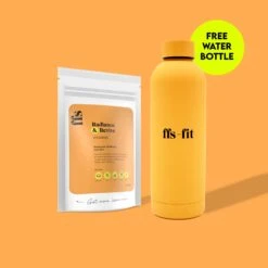 Radiance & Revive: Vitamins Subscription And Water Bottle Bundle -Ffs Sales Store vitamins bottle orange